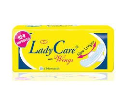 LADYCARE WINGED PAD 10X24