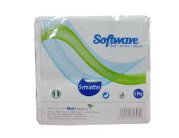 SOFTWAVE SERVIETTES 1PLY 50 SHEETS