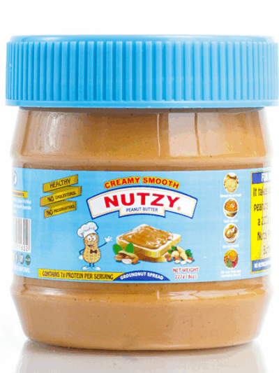 NUTZY EXTRA CREAMY SMOOTH PEANUT BUTTER 227G