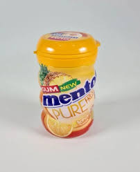 MENTOS PURE FRESH TROPICAL FLAVOUR CHEWING GUM 50'S 87.5G