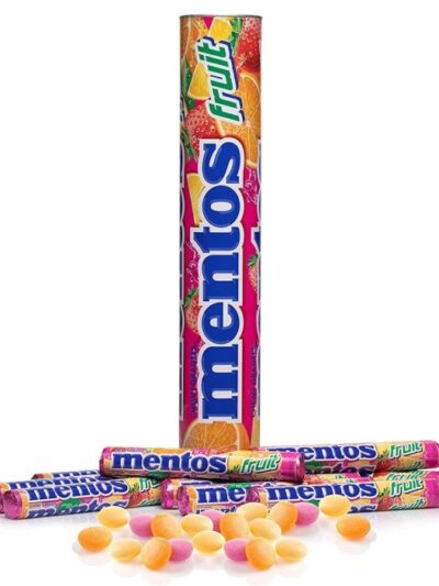 MENTOS CHEWY DRAGEES FRUIT 37.8G