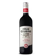 FOUR COUSINS NATURAL SWEET RED WINE 750ML