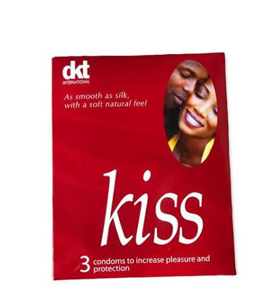 KISS SMOOTH AS SILK RED CONDOM 3PCS