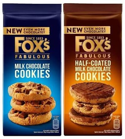 FOX'S CHOCOLATEY HALF COOKIES 175G